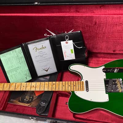 NEW! Fender American Custom Telecaster - Birdseye Maple Neck - Emerald Green Transparent - 7.3lbs - Authorized Dealer - G07548 image 16