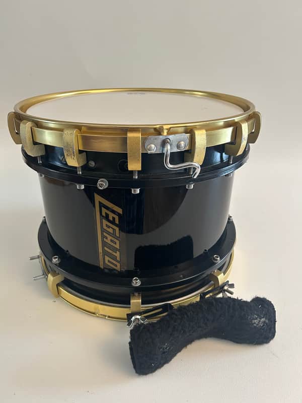 Legato 14" Snare Drum Gold Plated Marching Black REMO RARE!! Metal image 1