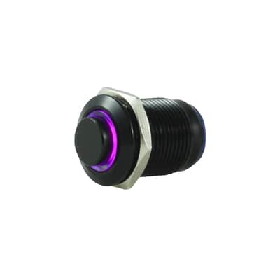 Tesi POCO 12MM LED Momentary Guitar Kill Switch Black / Purple
