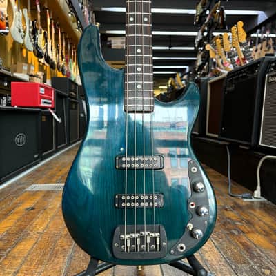 G&L USA El Toro Bass Guitar 1985 Transparent Blue w/Original Hard Case image 1