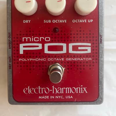 Electro-Harmonix Micro POG Polyphonic Octave Generator 2007 - Present - Red / Gray image 1