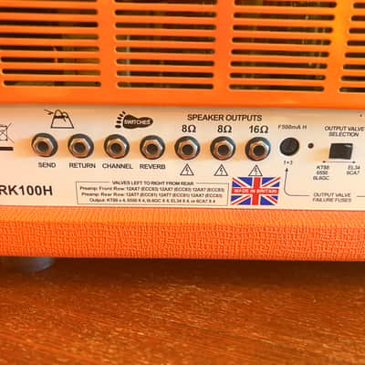 Orange Rockerverb 100 2-Channel 100-Watt Guitar Amp Head Mark 1 2004 - 2009 Orange image 11