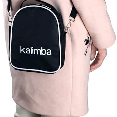 17 Keys Kalimba Thumb Piano Full Kit Bundle with Soft-Case Bag Mbira Mahogany image 5