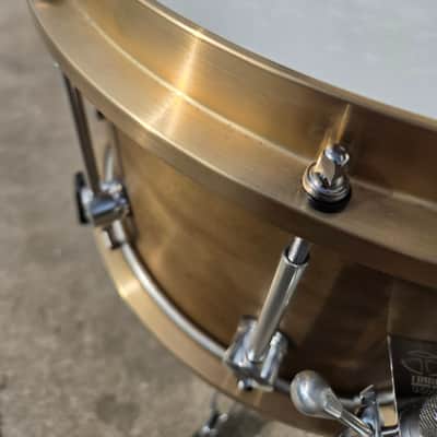 Oriollo Tiger 80 Bell Bronze Custom 14x8 Snare Drum W/ Duluth Hoops & Enduro Case (C017-23) image 9