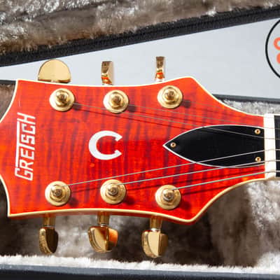 1990 Gretsch 6120W Nashville Western Orange MIJ Filter'Tron Bigsby OHSC image 3