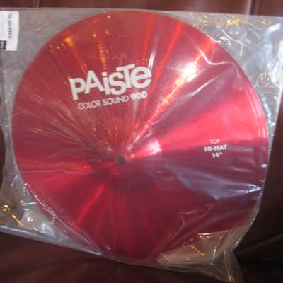 Paiste Color Sound 14" 900 Red Hi-Hat 1923714 image 1