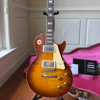 2026 Gibson Custom Shop Les Paul Standard ‘59 Reissue R9 VOS - Iced Tea Burst image 4