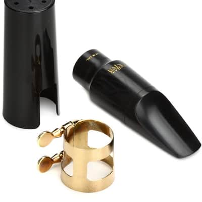 Meyer AMR-7MM Hard Rubber Alto Saxophone Mouthpiece - 7M Medium Facing image 2