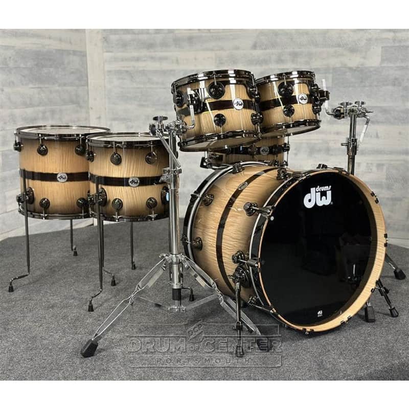 DW Collectors VLT 333 Maple 6pc Drum Set Sycamore Ziricote image 1
