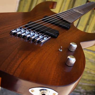 MC Guitars MC-72 | Multiscale | 7 stringer 2016 Natural Walnut image 18
