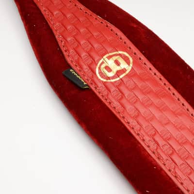 Accordion Shoulder Strap Boppola - Red on Red (Embosed) image 8