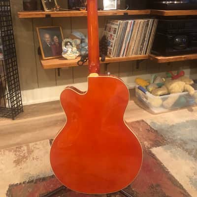 G5420T / 2016 Electromatic Hollow Body Single Cutaway with Bigsby … “MINT” … zero fret wear … Gretsch Orange Stain … All original w/ NO MODS … TKL Hard Case included .. Korean made image 5