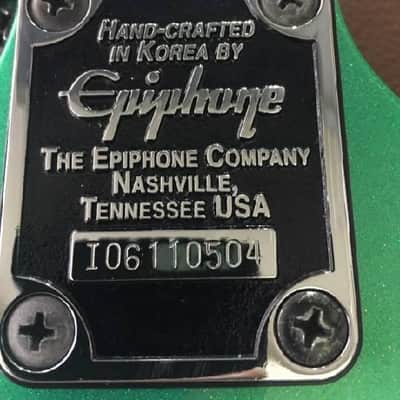 Epiphone ThunderBird 4 String Bass 2015 Green Sparkle image 6