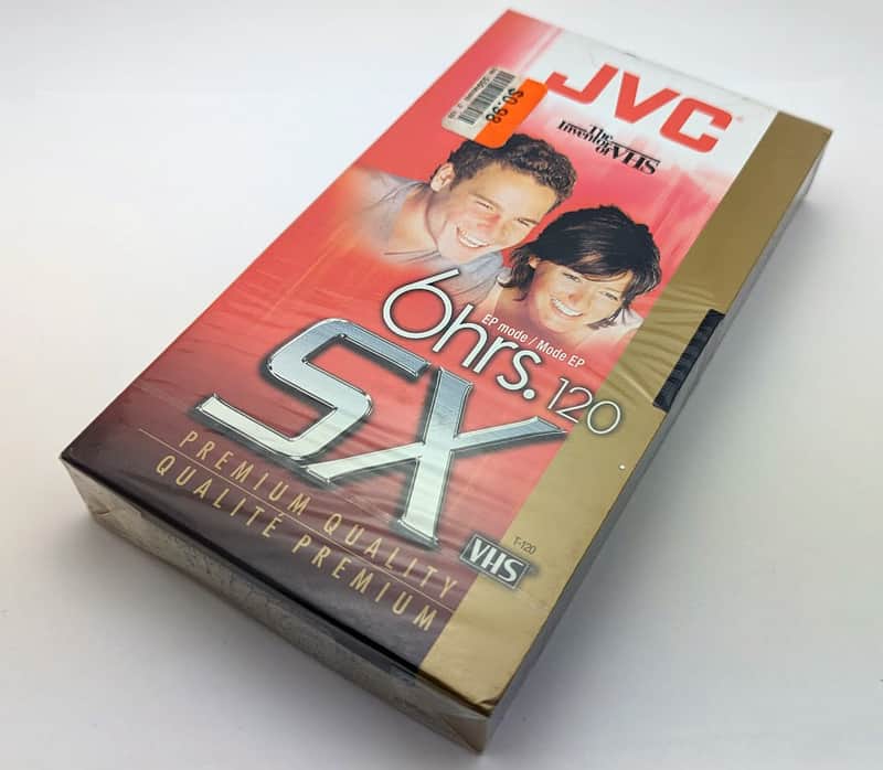 JVC T-120 DU SX 6 Hrs Blank VHS Video Cassette - Brand New - Factory Sealed image 1