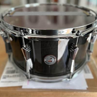 British Drum Company Super 7, 13" x 7" Snare Drum 2020 - Handcrafted from sumptuous Purpleheart veneers with an outer finished in high-gloss lacquered Fiddleback Sycamore image 10