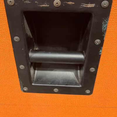 Tom Petersson's Cheap Trick, Orange - OBC410 4x10" 600-watt Bass Cabinet with Horn 8-ohm SIGNED!, AUTHENTICATED!  (TP #7) image 10