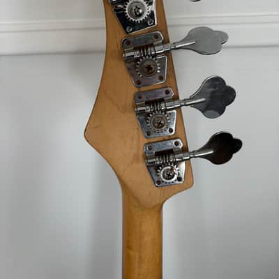 Lotus P Bass Circa 1980s - Black with White Pickguard image 4