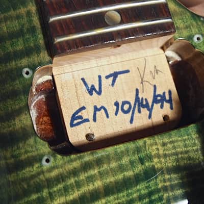 1994 Paul Reed Smith PRS CE-24 Flame Top CE24 Pre-Factory Emerald Green image 6