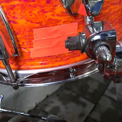 Ludwig New Yorker 1960s Mod Orange Drum Kit image 5