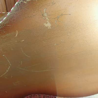 1950s Del Vecchio acoustic resonator guitar (red/gold sunburst) image 12