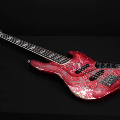 Dhatarattha DEB5 Jazz Bass 5 string - PAISLEY RELIC image 4
