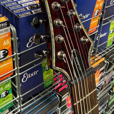 Schecter C-8 Hellraiser in black cherry - Made in Korea image 17
