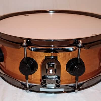 DW (c video) CUSTOM CINNAMON RAISIN LACQUER SNARE DRUM FREE SHIP TO C-USA! image 8
