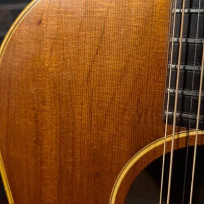 Vintage 1967 Epiphone FT-85 Serenader Natural w/ Original Chipboard Case image 10