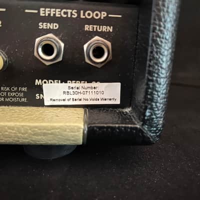 Egnater Rebel 30 2-Channel 30-Watt Guitar Amp Head 2010 - 2014 Black / Blonde image 3