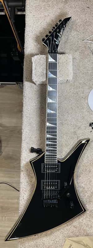 Jackson USA SE2 Kelly 2022 SE2 Kelly USA 2022 Black Gloss with Custom Pinstripes image 1