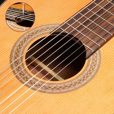7-String Classical Guitar | Full Size Nylon Strings Guitar for Adults | Guitar with Gig bag image 3