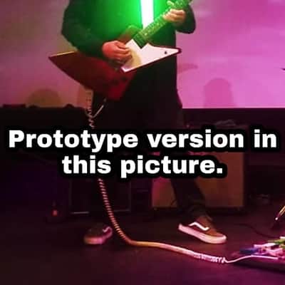 Rockit Music Gear Super Bright Rechargeable LED Guitar Strap White handmade image 8