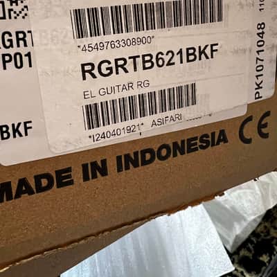(MINT) Ibanez RGRTB621-BKF Iron Label - Flat Black image 6