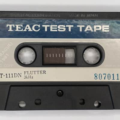 CASSETTE TEST TAPE TEAC MTT-111D FLUTTER 3KHz 1980s image 1