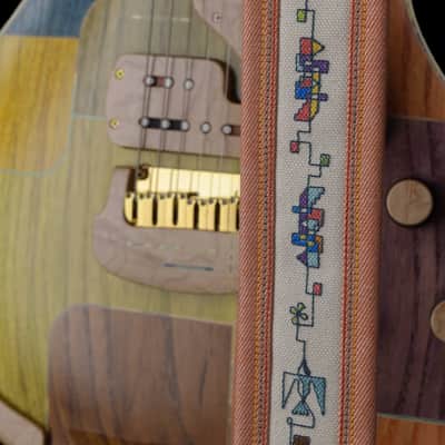 Jersey Girl Homemade Guitars “Coota-Coneysides” 2022 Multi Colored Inlaid Top, NEW (Authorized Deale image 12
