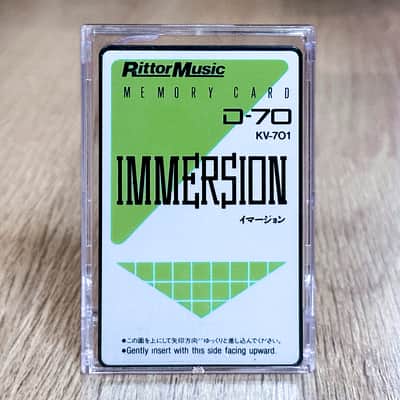 Roland D-70 // Rittor Music KV-701 IMMERSION // Voice ROM Data Card // Very Rare!