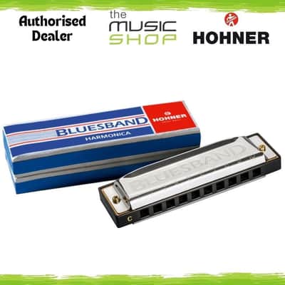 Hohner Blues Band 10 Hole Diatonic Harmonica, C Major, Beginners Harp - M55901X image 1
