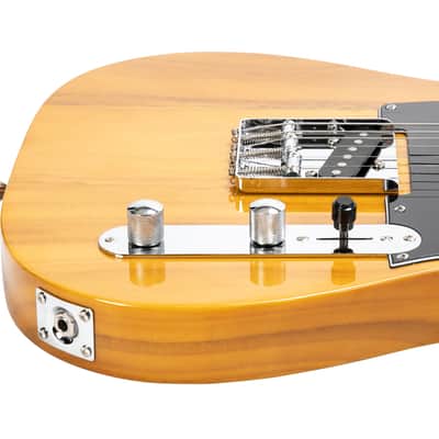 Maple Fingerboard GTL Electric Guitar SS Pickup - Transparent Yellow image 13