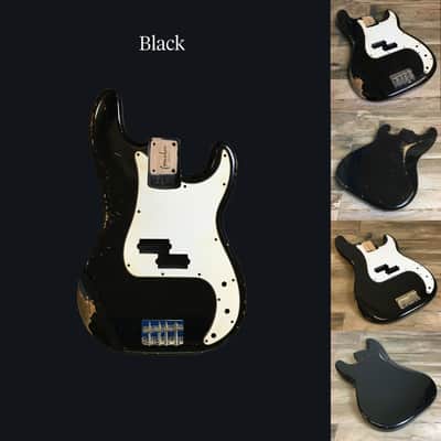 Made to Order - FRANCHIN Jupiter bass body Relic Aged 100% Nitro Lacquer (Sunburst/ Black/ White/ Blue/ Green/ Yellow/ Red/ Pink/ Burgundy/ Purple/ Gold/ Silver, etc.) Basswood Poplar Precision-Bass Style Made in Italy image 4