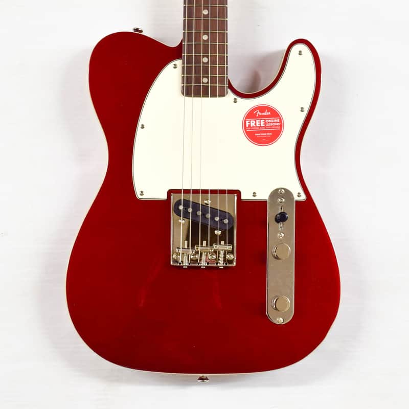 Squier Custom Esquire - Candy Apple Red image 1