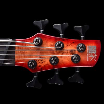 Ibanez SRMS806-BTT Bass Workshop Multi-Scale Soundgear 2022 - Brown Topaz Burst image 7
