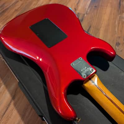 1983 Kramer Pacer Deluxe Electric Guitar Candy Red "B Plate" Original Parts W/HSC image 20