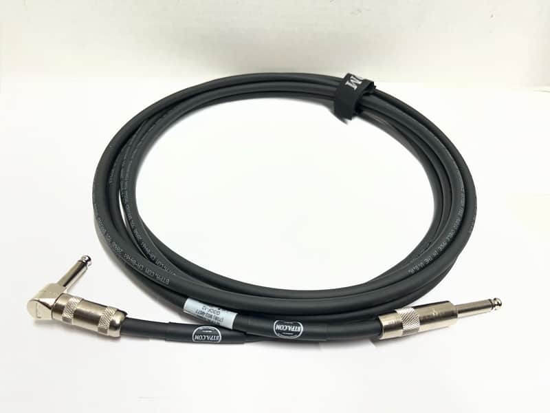 Premium Made in USA Best-Tronics Pro Audio 1/4" TS Right-Angle to Straight Instrument Guitar Cable - 12ft foot long Premium Quality Instrument Cable for Electric Guitars and Bass Outperforms Canare GS-6 and Mogami 2524 with 1/2 the Capacitance image 1