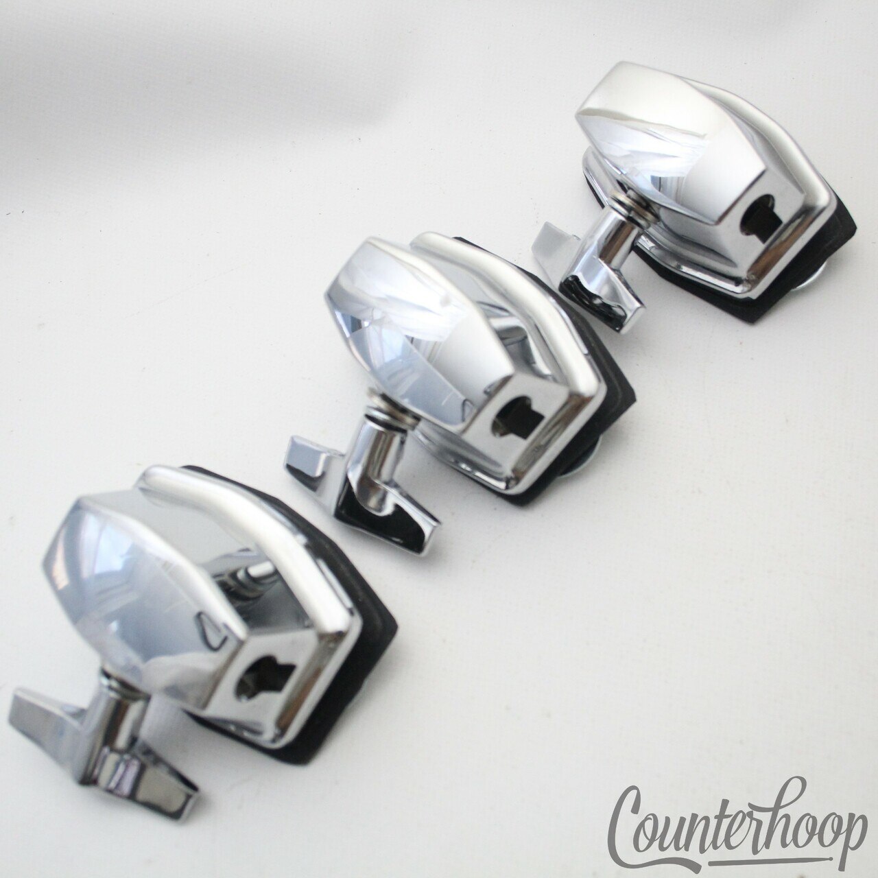Gibraltar 3x Floor Tom Drum Leg/Rack L-Arm Mounts Chrome Mounting Brackets Set* — main photograph