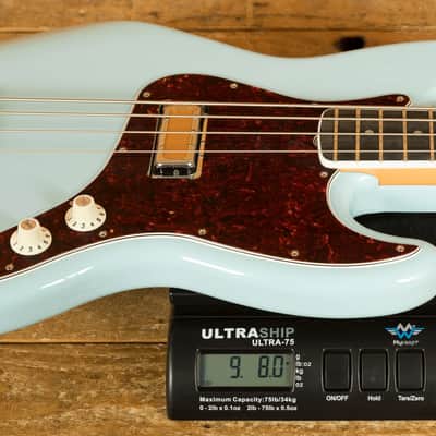 Fender Gold Foil Jazz Bass - Ebony - Sonic Blue *B-Stock* image 9