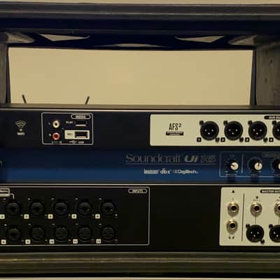 Soundcraft Ui-16 Rackmount 16-Channel Digital Mixer with WiFi Router 2010s - Blue/Silver image 1