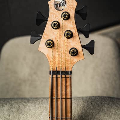 MTD 535-24 US Custom 30th Anniversary-Birdseye Maple 10 Top (Black Limba Body) w/Birdseye Maple Fingerboard image 5