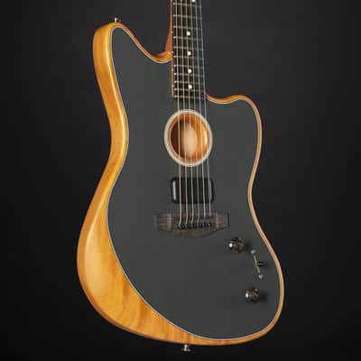 Fender American Acoustasonic Jazzmaster (Tungsten) - Acoustic Guitar image 5