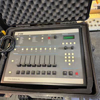 Original BLACK Emu SP1200 Sampling Drum SP-1200 reissue E mu vintage Big Knobs w/case ARMENS image 2