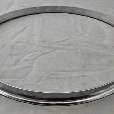 Slingerland 13" Single Flange Stick Chopper Brass Hoop 1930s - Chrome Over Brass image 4